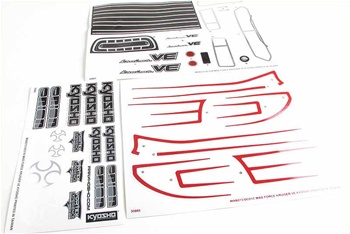 Kyosho Decal Sheet for Mad Force Kruiser VE